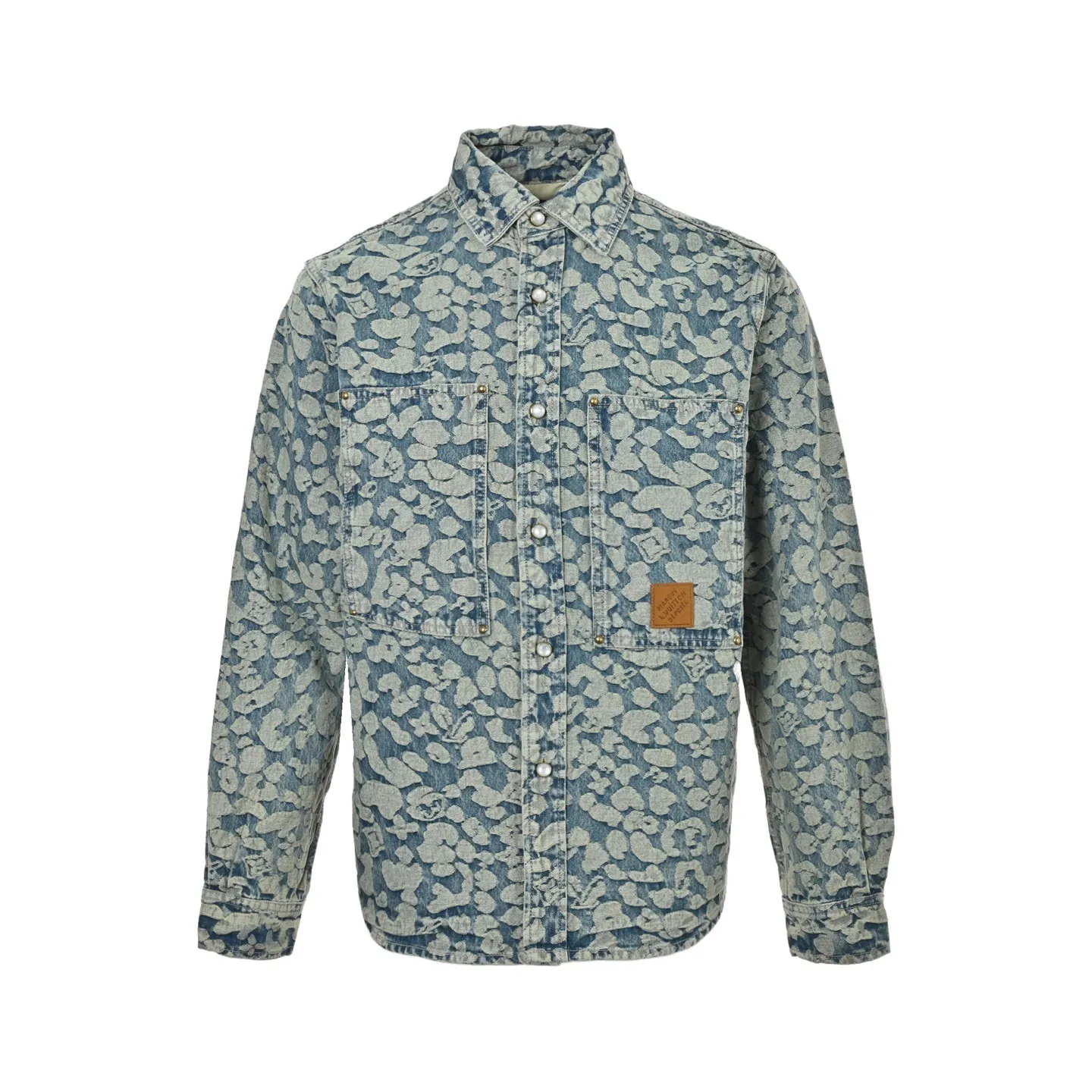 Louis Vuitton/Louis Vuitton Nigo joint style burnt flower work denim jacket